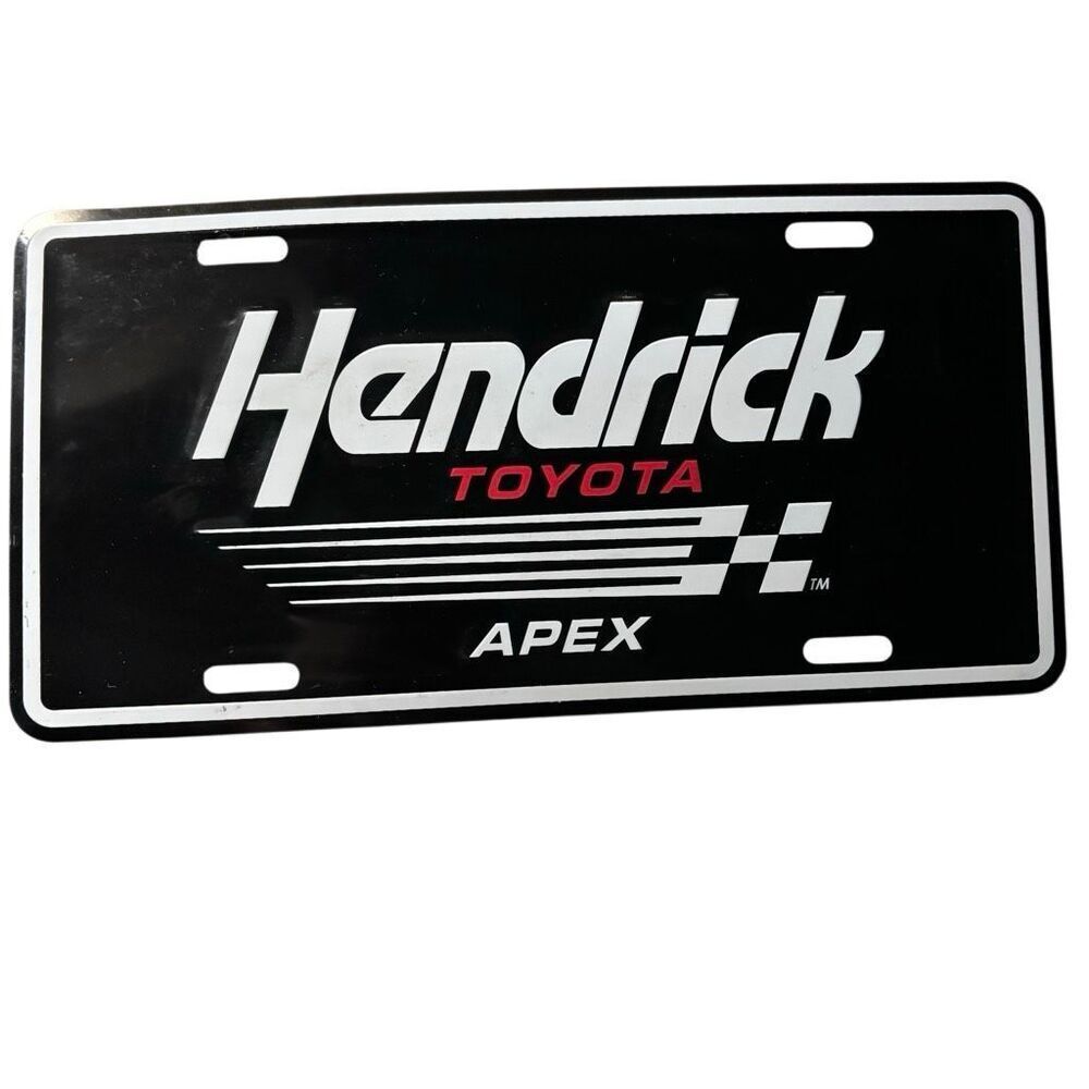 Hendrick Toyota Apex North Carolina Metal License Plate